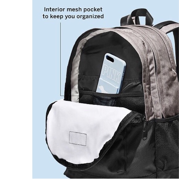 NIP PINK Victoria’s Secret Sequin Bling Backpack - Picture 3 of 6